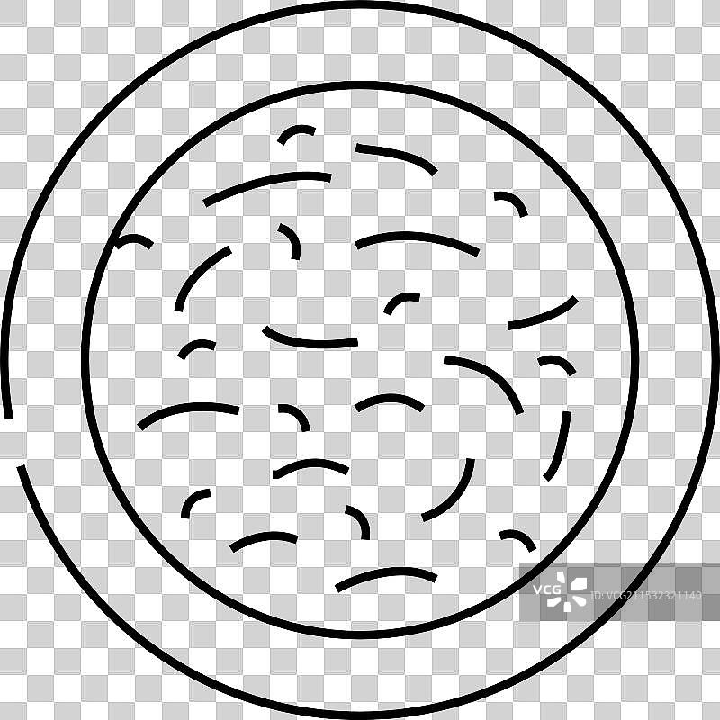 印度菜肴秋葵马萨拉线条图标图片素材