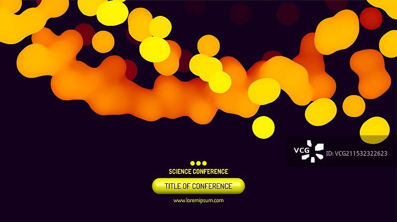 抽象波浪背景上的点击这里按钮图片素材