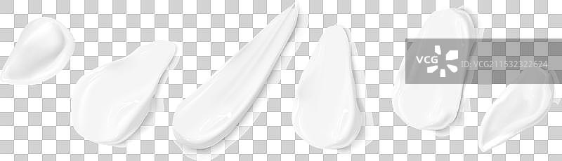 一组磨砂膏色板图片素材