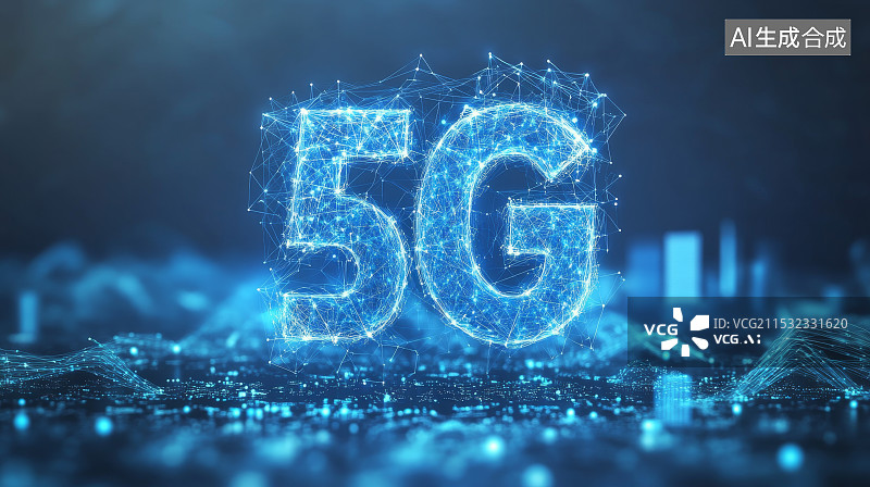 【AI数字艺术】信息数字5G6G时代，互联网智慧城市背景图片素材