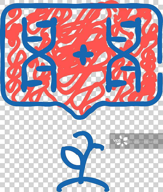 植物DNA选择图标涂鸦图片素材