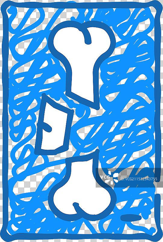 骨折X光图标涂鸦图片素材