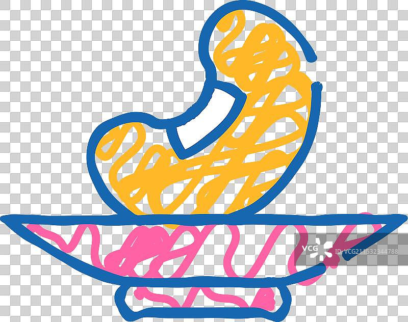 盘子上的豆子图标涂鸦图片素材