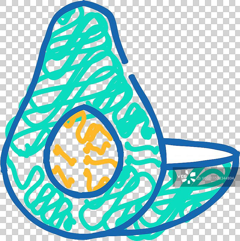 鳄梨蔬菜符号图标图片素材