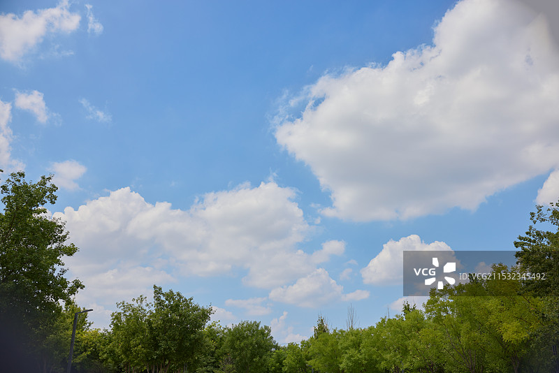 丽泽商区的蓝天图片素材