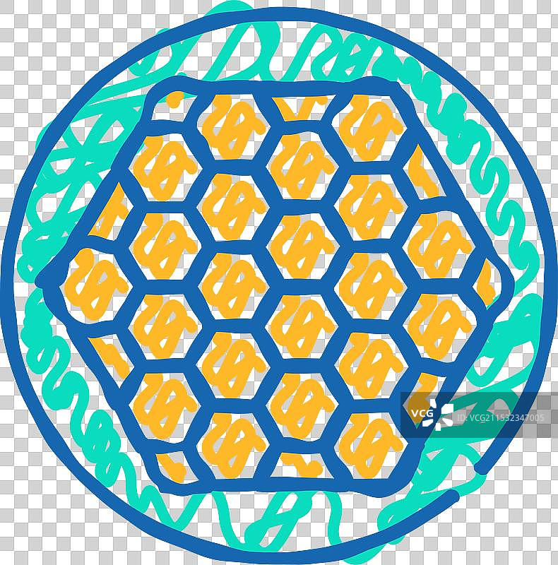 核反应堆与燃料棒图标涂鸦图片素材