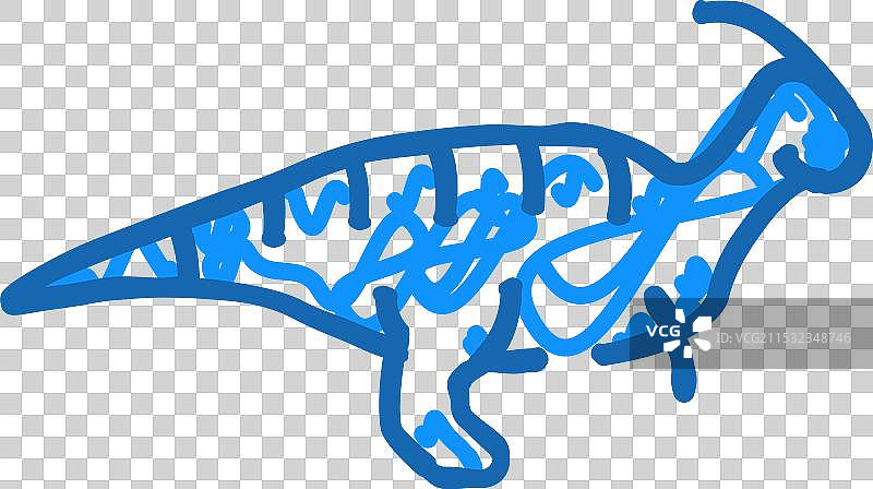 副栉龙图标涂鸦图片素材