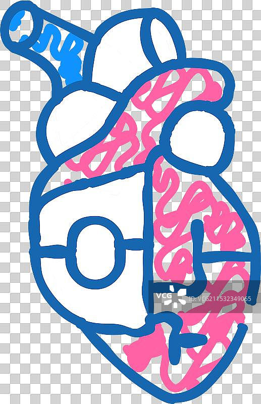 心脏起搏器标志图标涂鸦图片素材