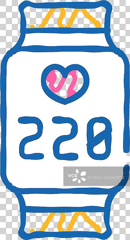 节奏控制手表图标涂鸦图片素材