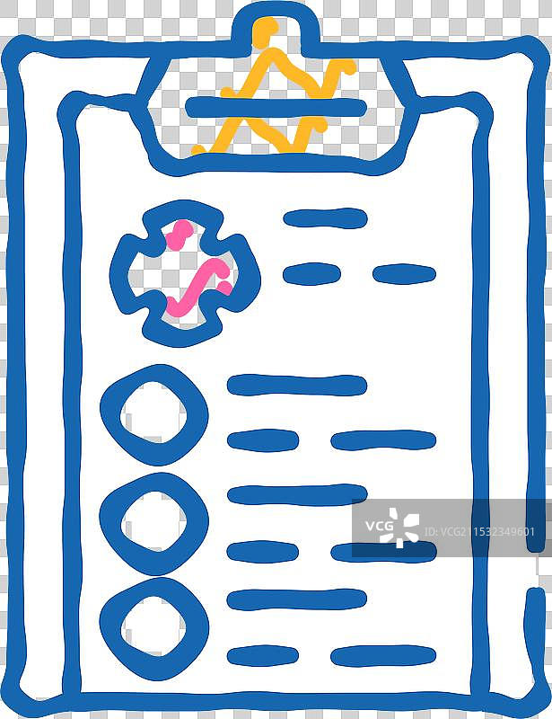 医疗检查清单标志图标涂鸦图片素材