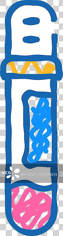 血液检测标志图标涂鸦图片素材