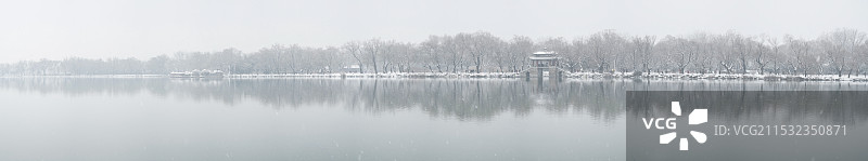 雪中颐和园图片素材