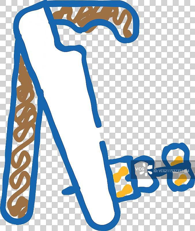 小提琴工具图标涂鸦图片素材