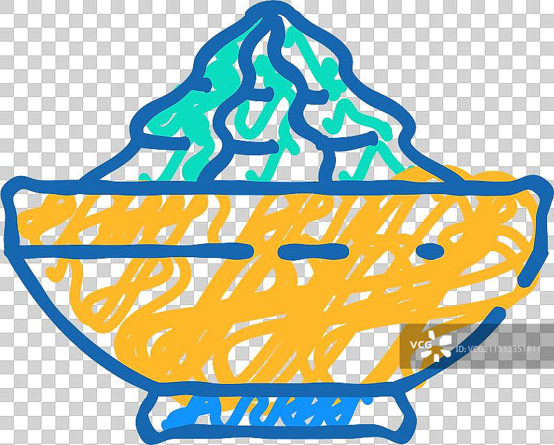 芥末酱图标涂鸦图片素材