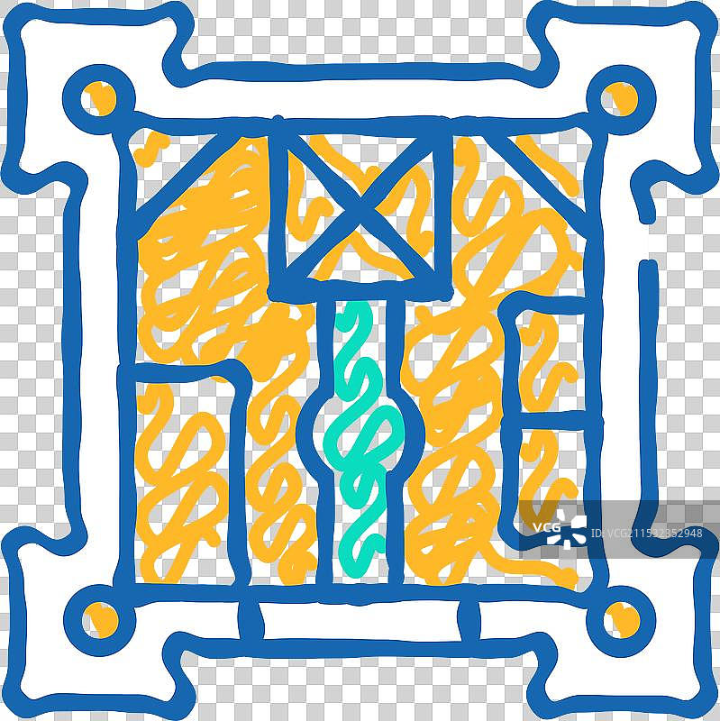 城堡平面图图标涂鸦图片素材