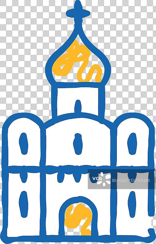教堂宗教建筑图标涂鸦图片素材