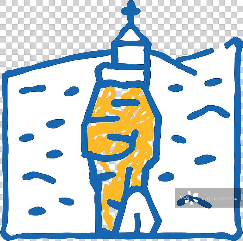 卡茨基柱标志涂鸦图片素材