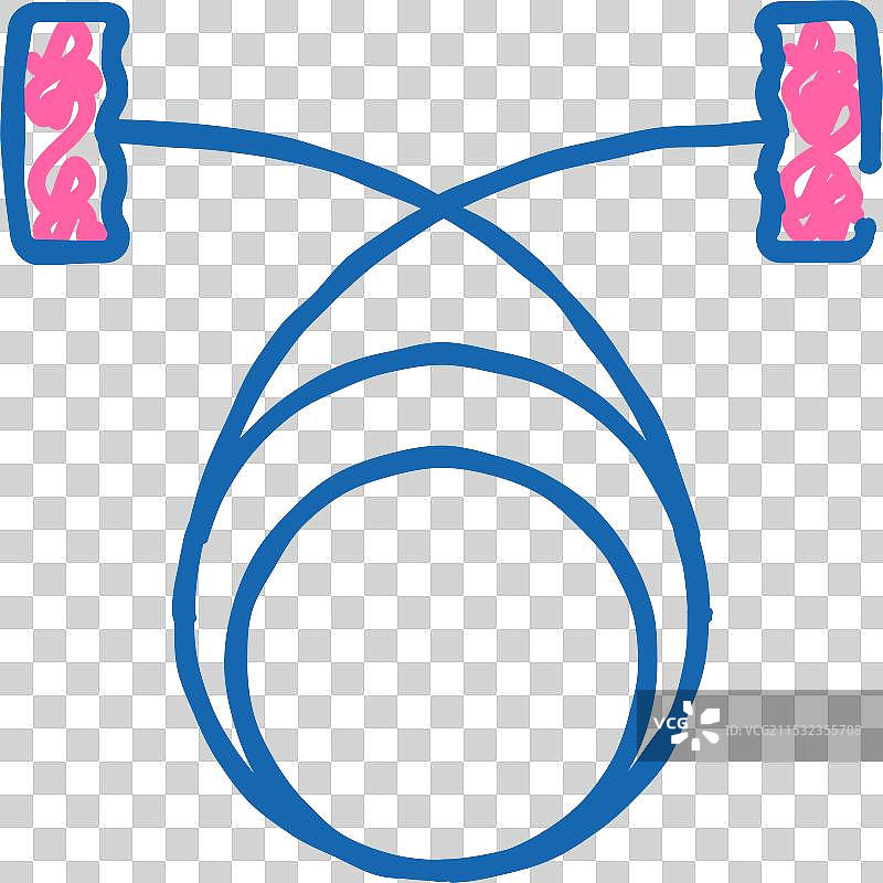 线状陶艺工具图标涂鸦图片素材