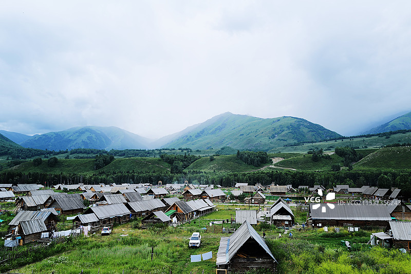 禾木老村图片素材
