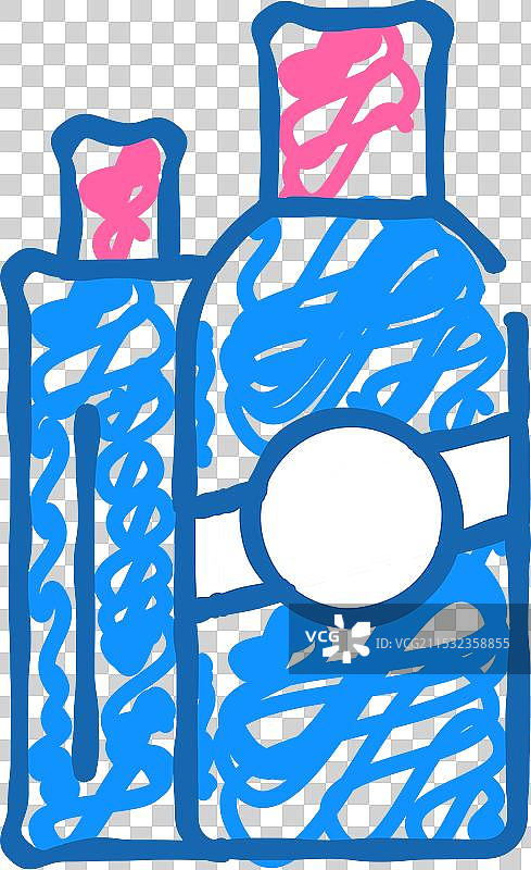 护发膏护发素图标涂鸦图片素材