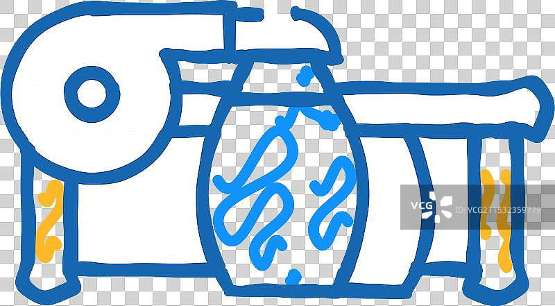 吸引装置扁平图标涂鸦图片素材