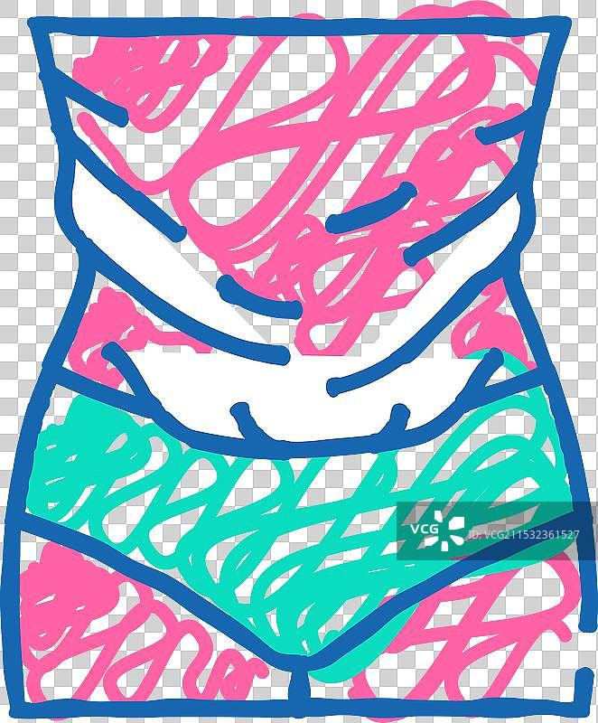 拉伸皮肤扁平图标涂鸦图片素材