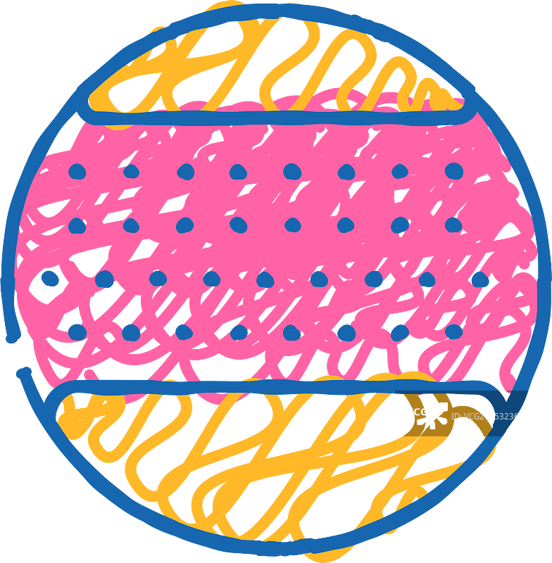 带手柄的微纤维图标涂鸦图片素材