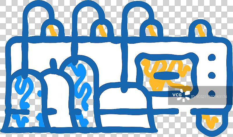 真空按摩器图标涂鸦图片素材