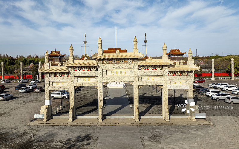 河北省廊坊市霸州市胜芳古镇大悲禅寺图片素材