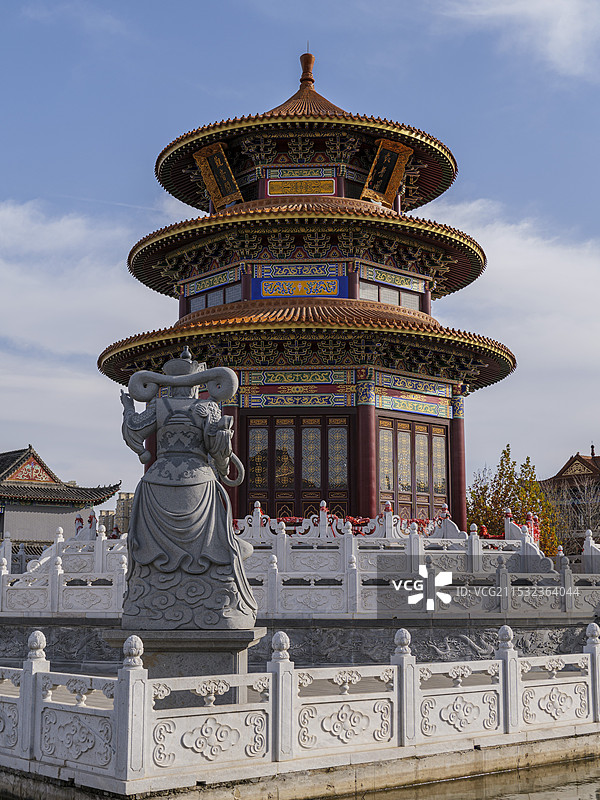 河北省廊坊市霸州市胜芳古镇大悲禅寺图片素材