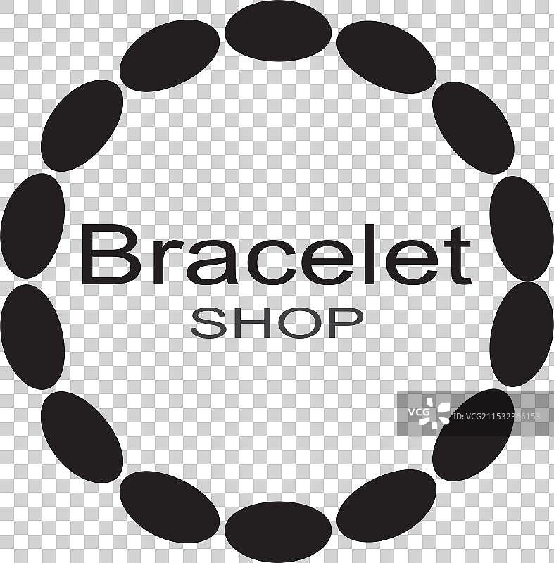 现代手链店徽标标志图片素材