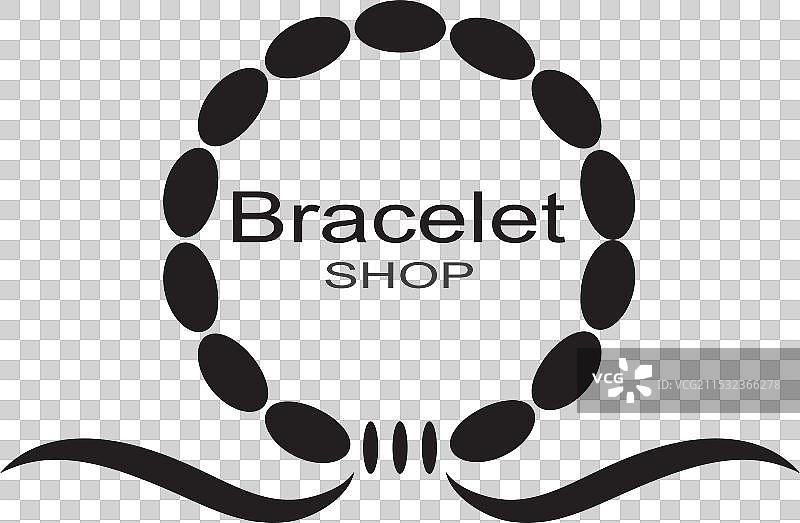 现代手链店徽标标志图片素材