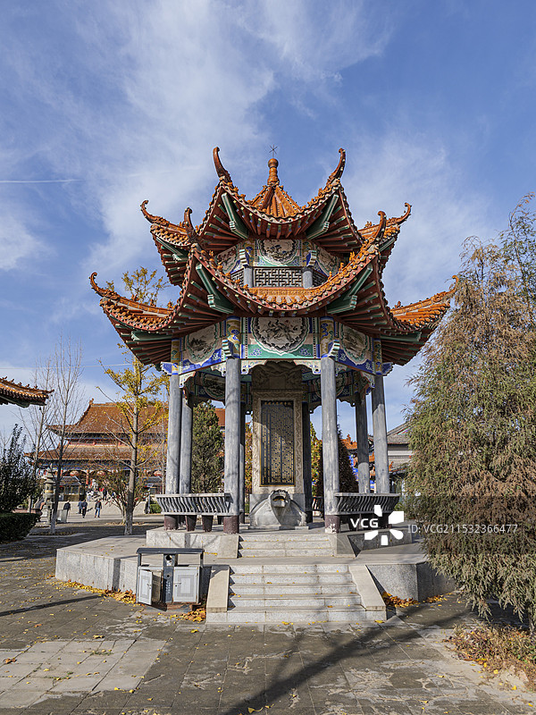 河北省廊坊市霸州市胜芳古镇大悲禅寺图片素材