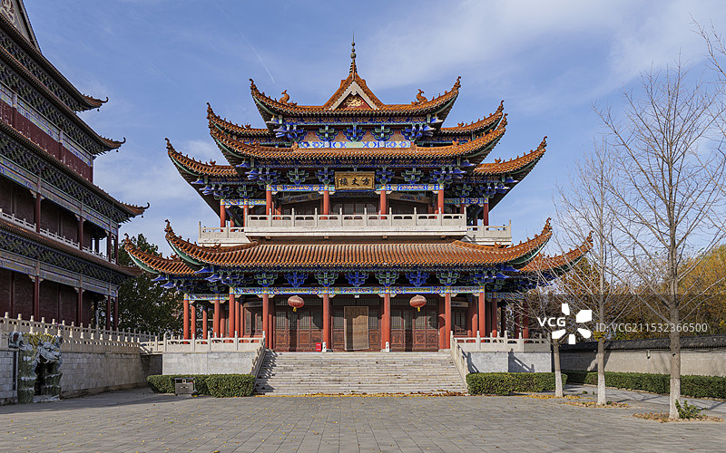 河北省廊坊市霸州市胜芳古镇大悲禅寺图片素材