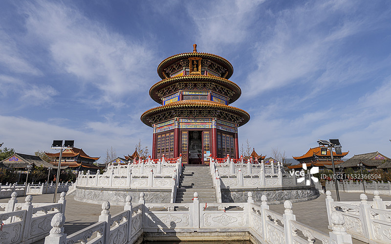 河北省廊坊市霸州市胜芳古镇大悲禅寺图片素材