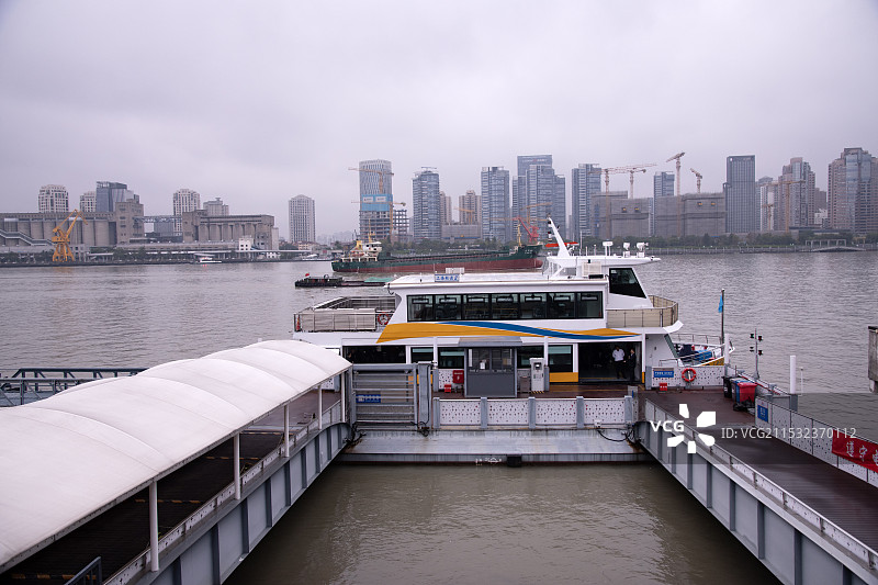 上海杨浦区秦皇岛路渡口码头图片素材