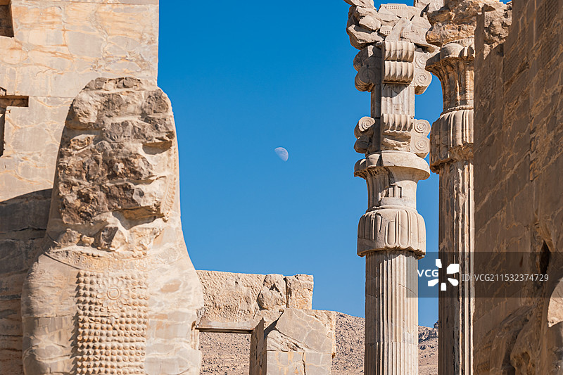 伊朗波斯波利斯遗址公园图片素材