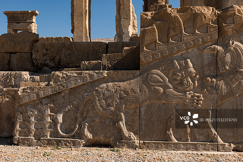伊朗波斯波利斯遗址公园图片素材