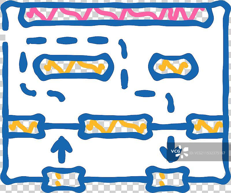 商店移动地图图标涂鸦图片素材