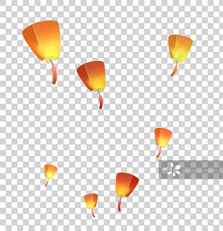 孔明灯图片素材