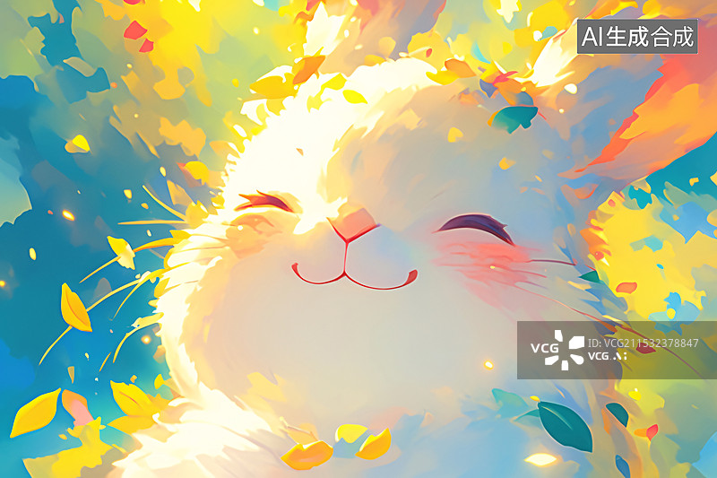 【AI数字艺术】动物创意设计概念插图可爱宠物装饰插画图片素材