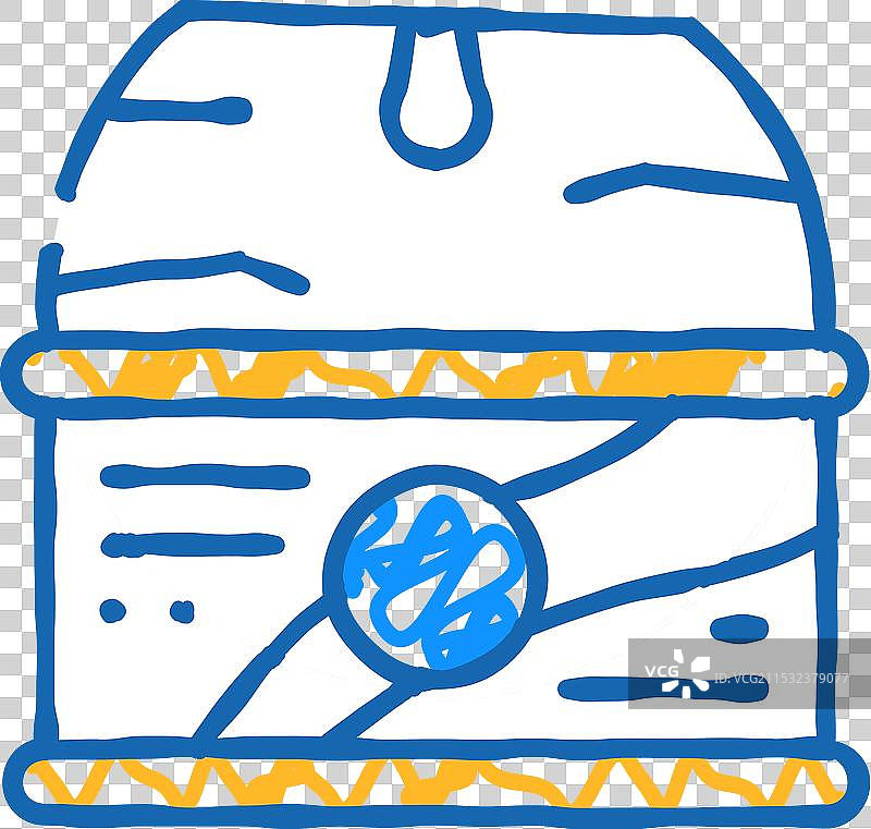 罐头食品打开容器图标涂鸦图片素材