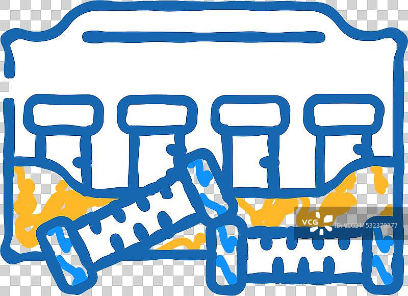 热卷发器图标涂鸦图片素材