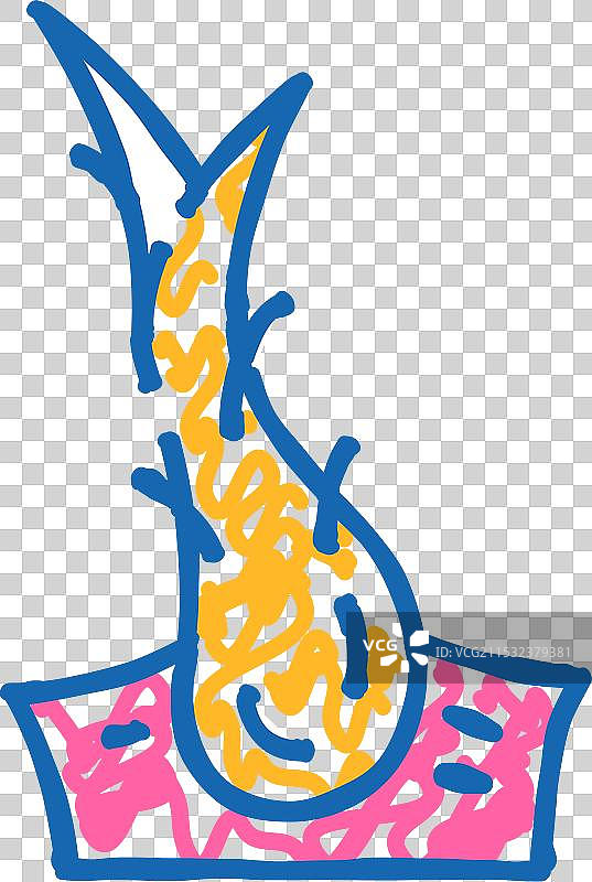 发梢分叉图标涂鸦图片素材