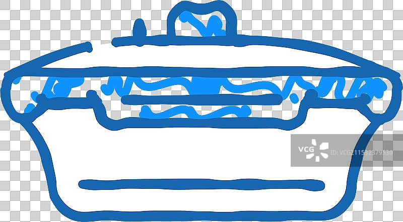 真空午餐盒图标涂鸦图片素材