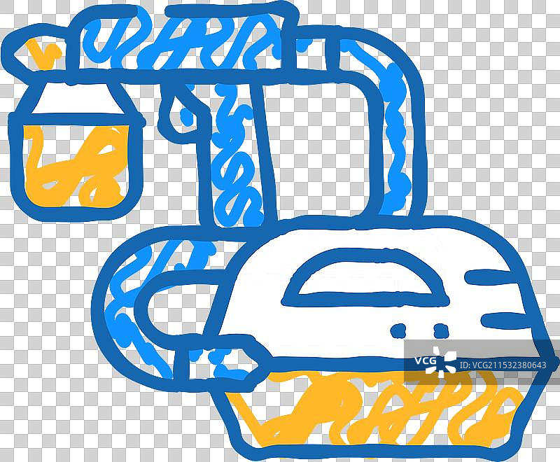 喷枪工具图标涂鸦图片素材