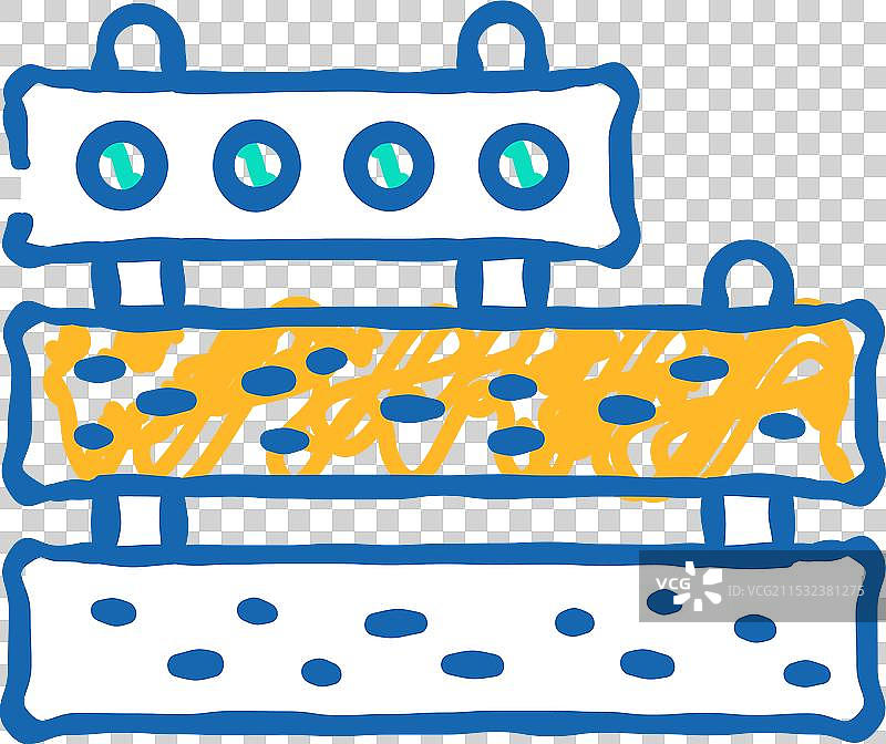 混凝土板建筑材料图标涂鸦图片素材