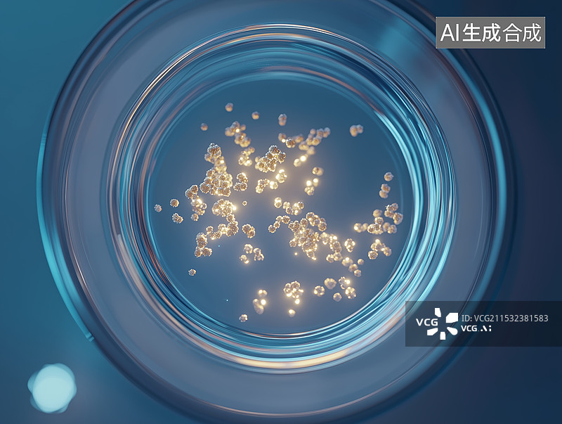 【AI数字艺术】培养皿中的细菌图片素材
