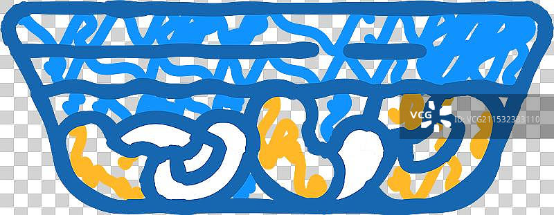 西班牙法巴达食品图标涂鸦图片素材