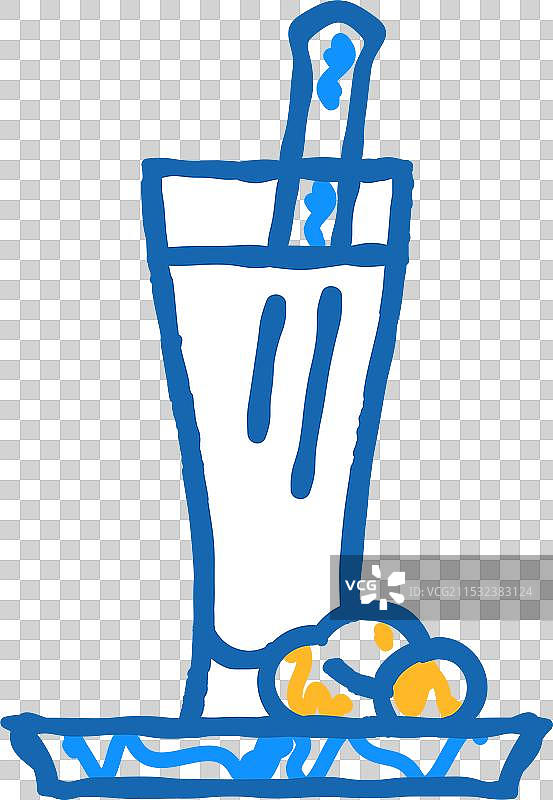 西班牙饮品霍尔查塔图标涂鸦图片素材